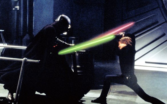 Lightsaber battle