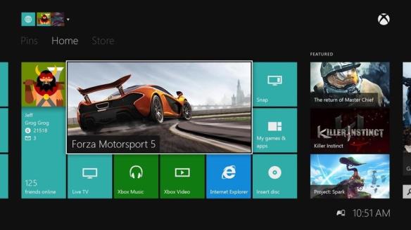 Xbox One Dash update
